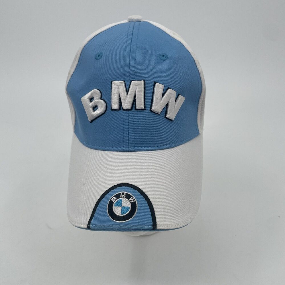 BMW Sauber F1 Team Hat Blue White Adjustable Embroidered Baseball Trucker Cap